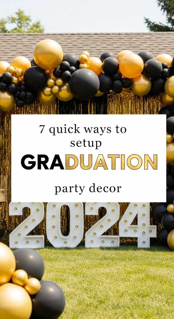 7 Quick Ways To Setup Graduation Party Decor 69f1a9337395a