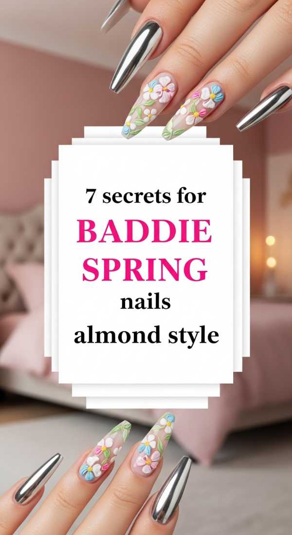 7 Secrets For Baddie Spring Nails Almond Style 69ea699c103a0