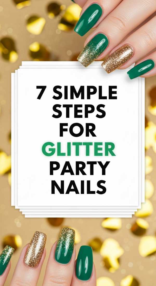 7 Simple Steps For Glitter Party Nails 69e4c2fb950de
