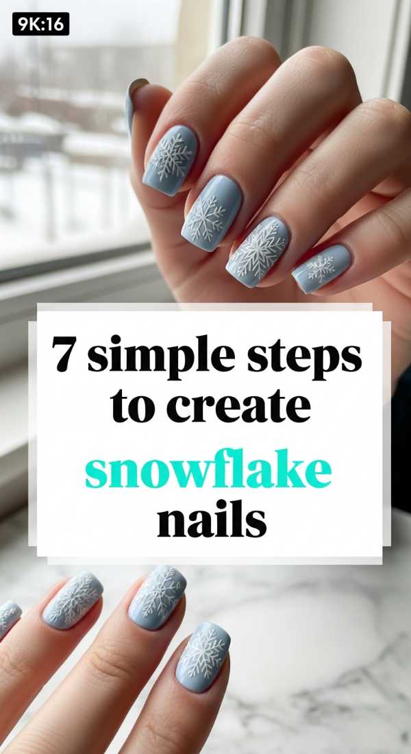 7 Simple Steps To Create Snowflake Nails 69e52511f3993