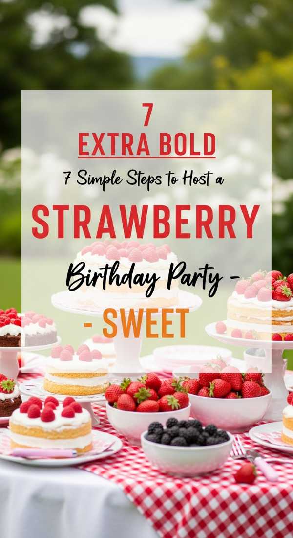 7 Simple Steps To Host A Strawberry Birthday Party 69ee4b541880a