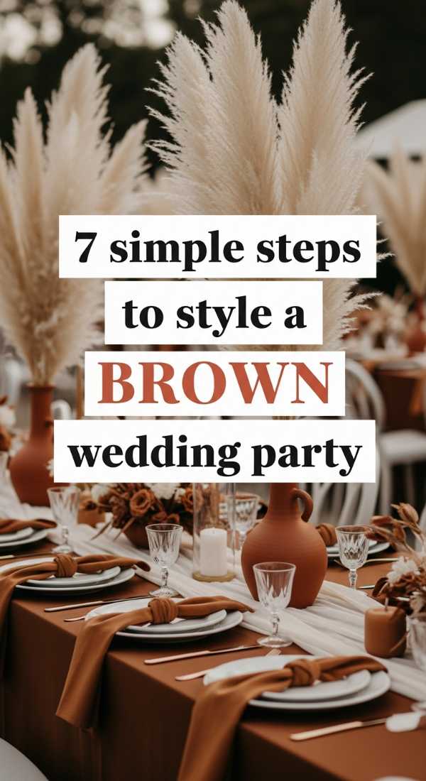 7 Simple Steps To Style A Brown Wedding Party 69e60f43af546