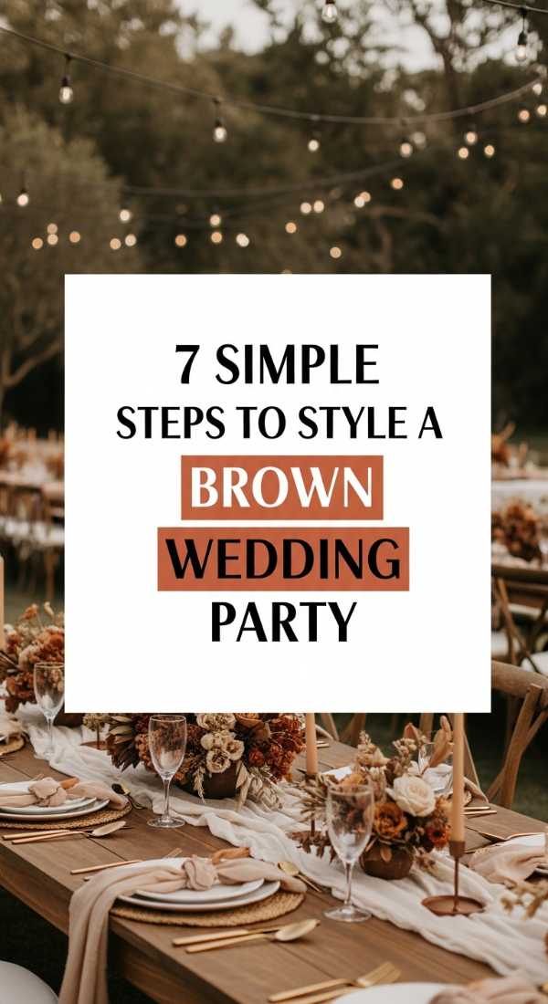7 Simple Steps To Style A Brown Wedding Party 69e60f485bbcb