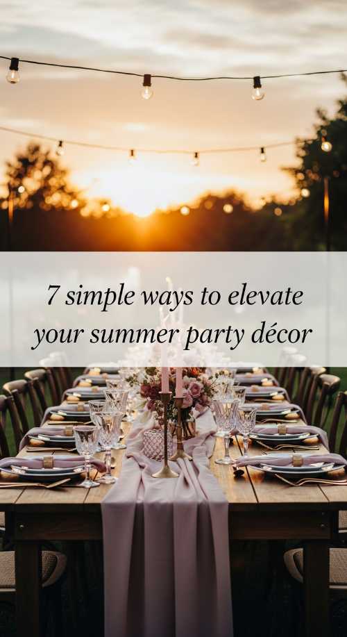 7 Simple Ways to Elevate Your Summer Party Décor