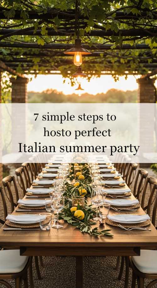 7 Steps to a Perfect Italian Summer Soiree
