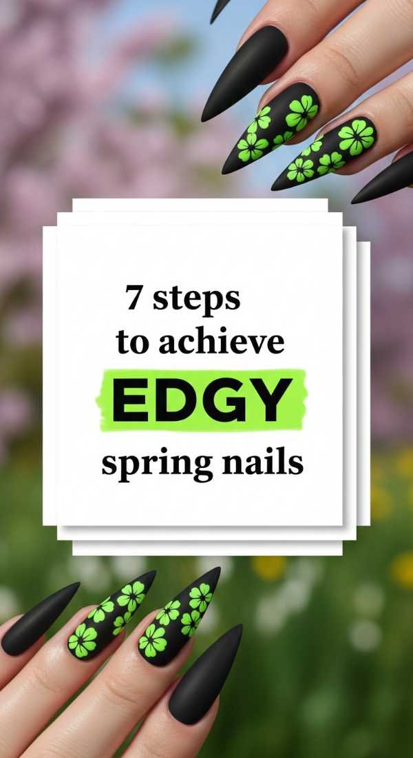 7 Steps To Achieve Edgy Spring Nails 69e661638fa26