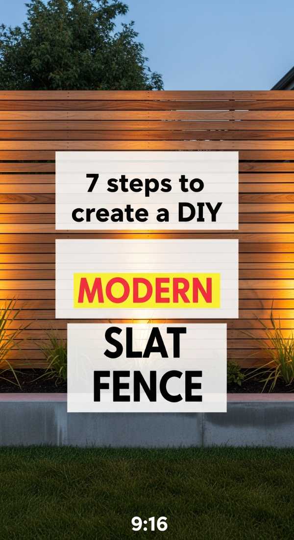 7 Steps To Create A Diy Modern Slat Fence 69ee5bc780a0f