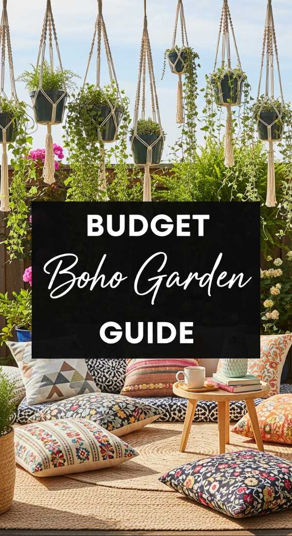 7 steps to create Boho DIY garden decor on a budget