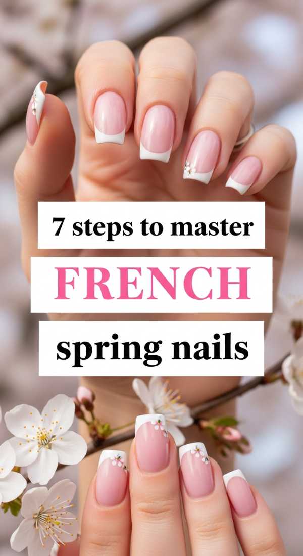 7 Steps To Master French Spring Nails 69e3c1cfe1fd2