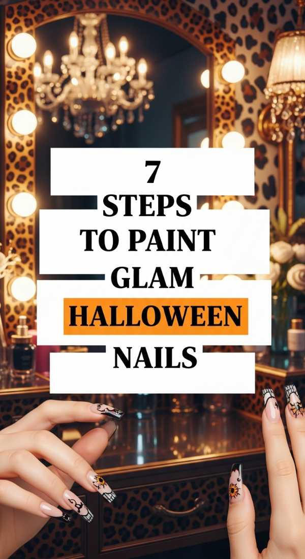 7 Steps To Paint Glam Halloween Nails 69e5250f8085a