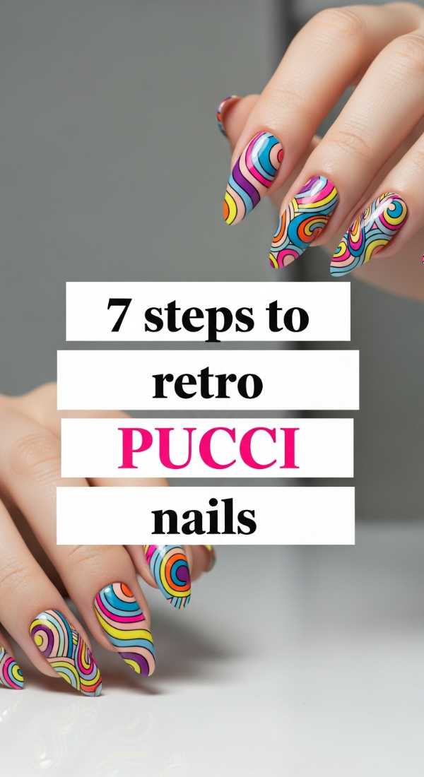 7 Steps To Paint Retro Pucci Nails 69e3c0688398e