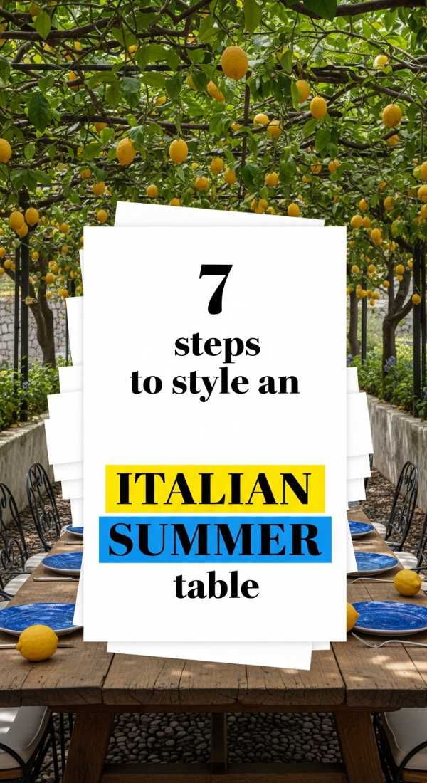 7 Steps To Style An Italian Summer Table 69e9fe643e3af