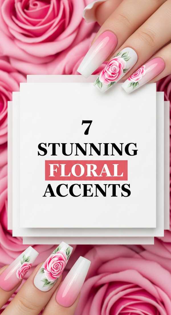 7 Stunning Spring Nails Floral Accents 69df1d4b72b0c