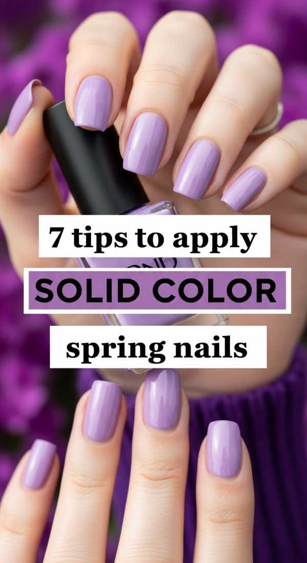 7 Tips To Apply Solid Color Spring Nails 69ed0bb7ce315