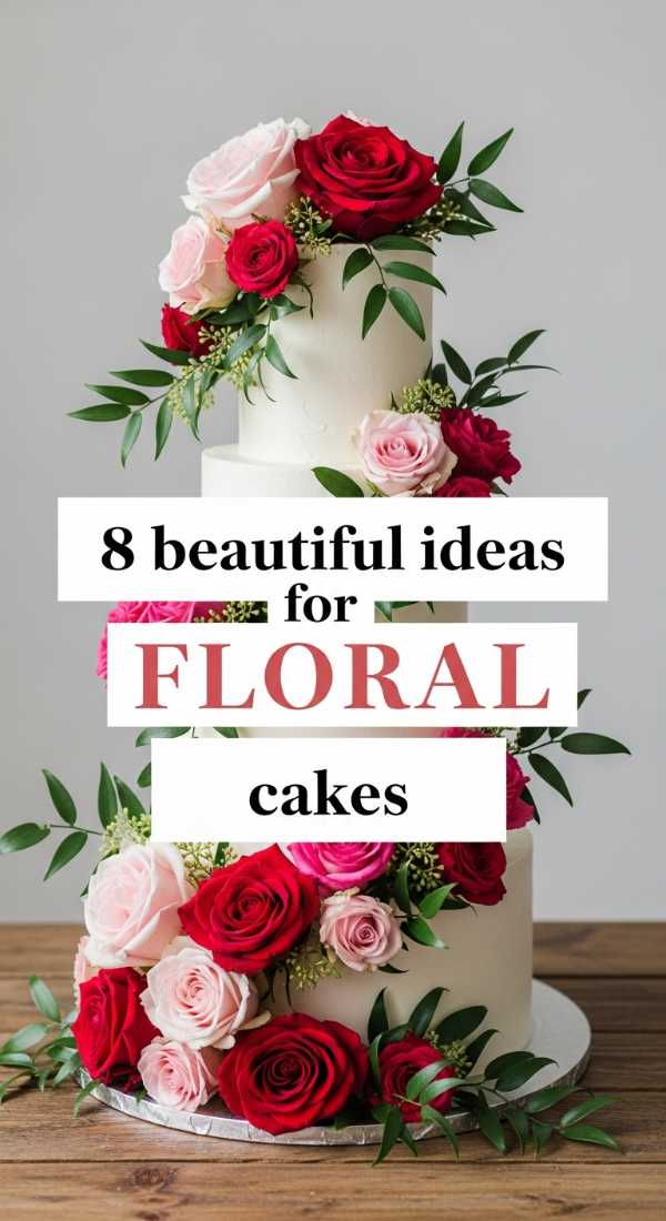8 Beautiful Ideas For Floral Cakes 69f05aad13ca9