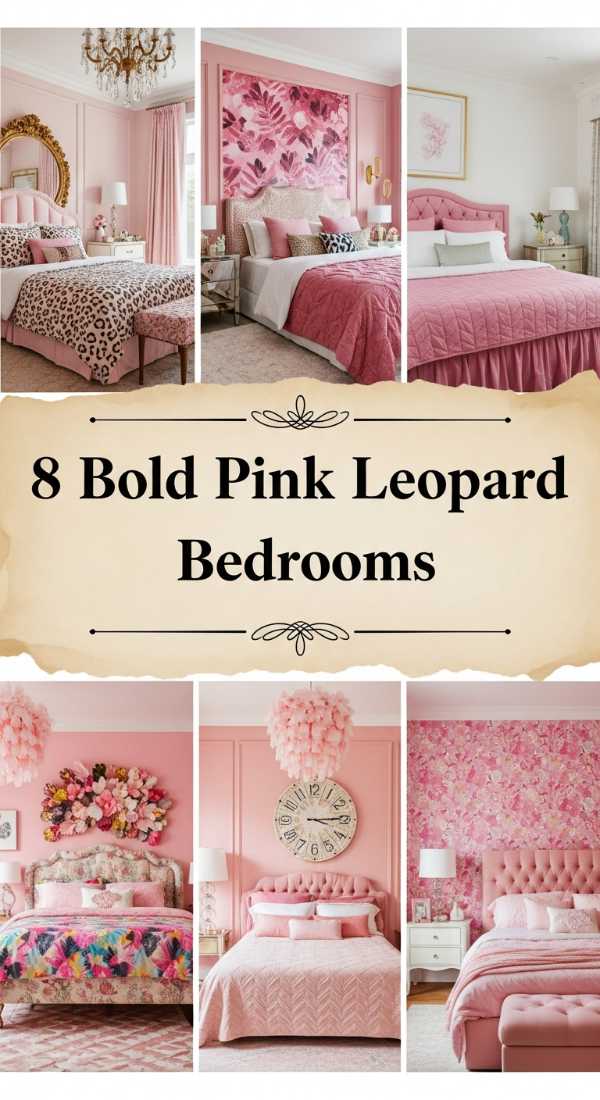 8 Bold Pink Leopard Bedrooms 69f26b3febf96