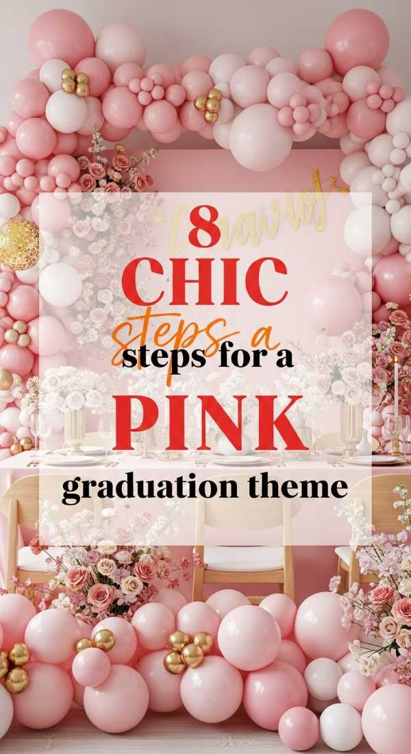 8 Chic Steps For A Pink Graduation Theme 69ecac8d57bf3