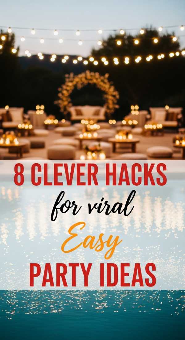 8 Clever Hacks For Summer Party Ideas 69efa7b9ea45b
