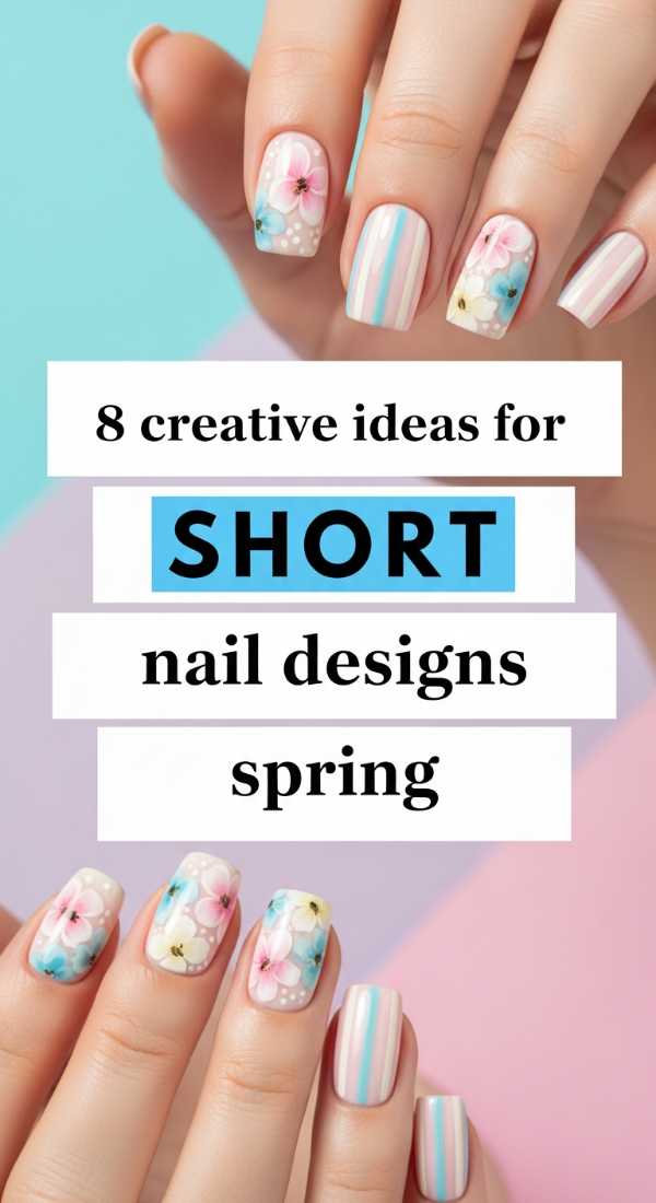 8 Creative Ideas For Short Nail Designs Spring 69efb16bb0aca