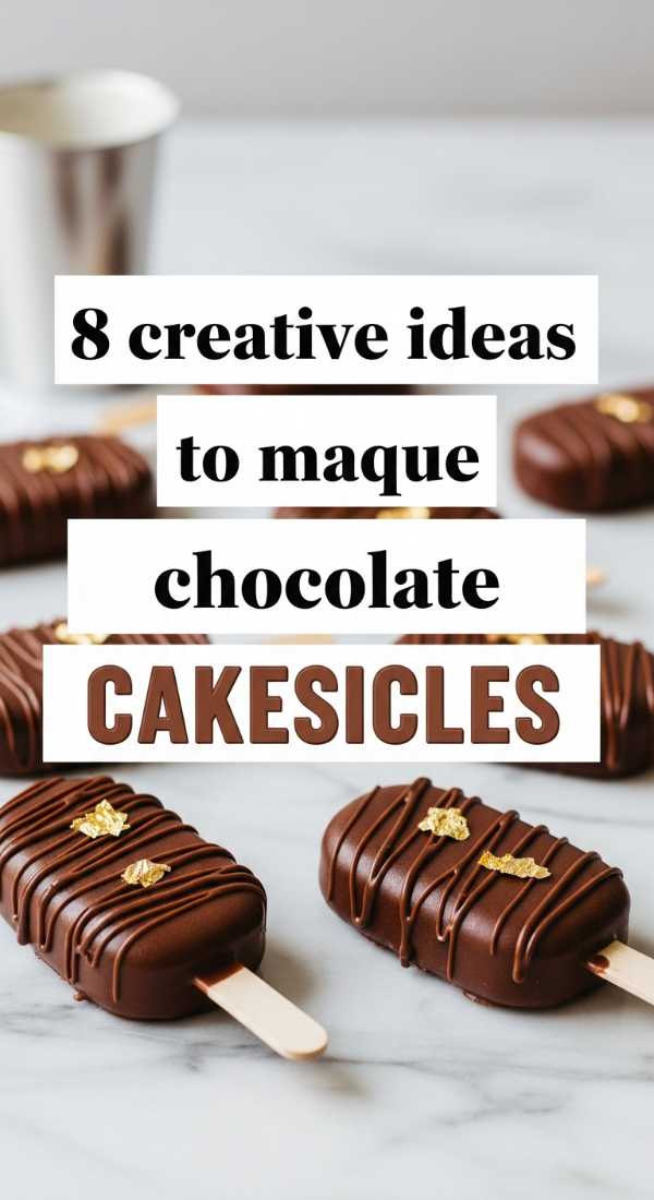 8 Creative Ideas To Make Unique Chocolate Cakesicles 69ef467815d3b