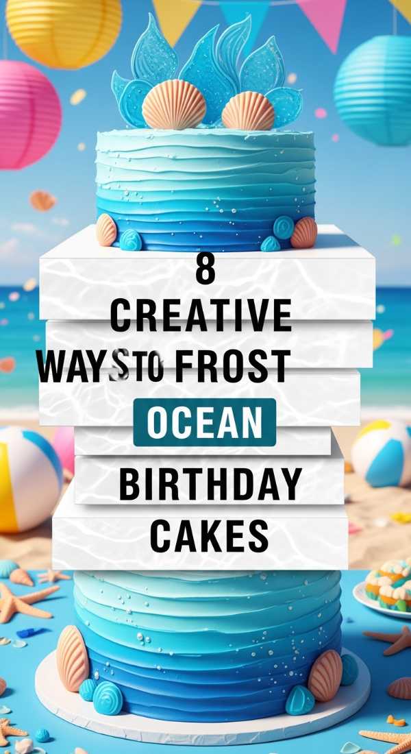 8 Creative Ways To Frost Ocean Birthday Cakes 69ef467c5f9a1