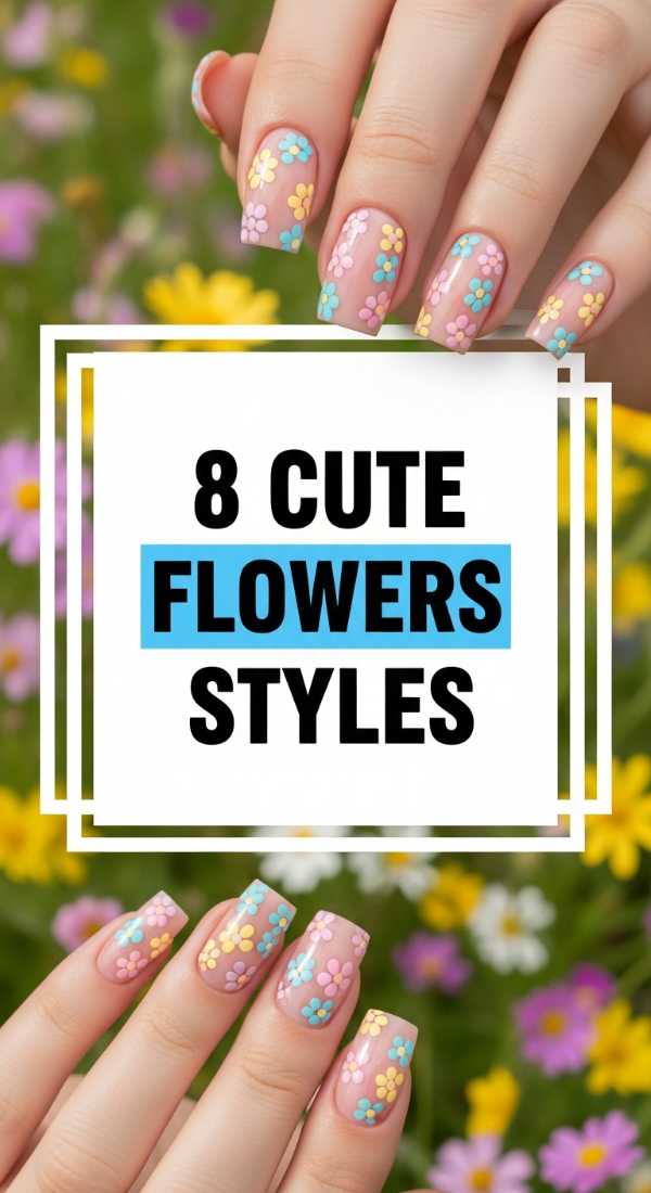 8 Cute Spring Nails Flowers Styles 69df1d4aa167d