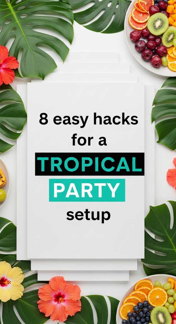 8 Easy Hacks For A Tropical Party Setup 69e60f5479f74