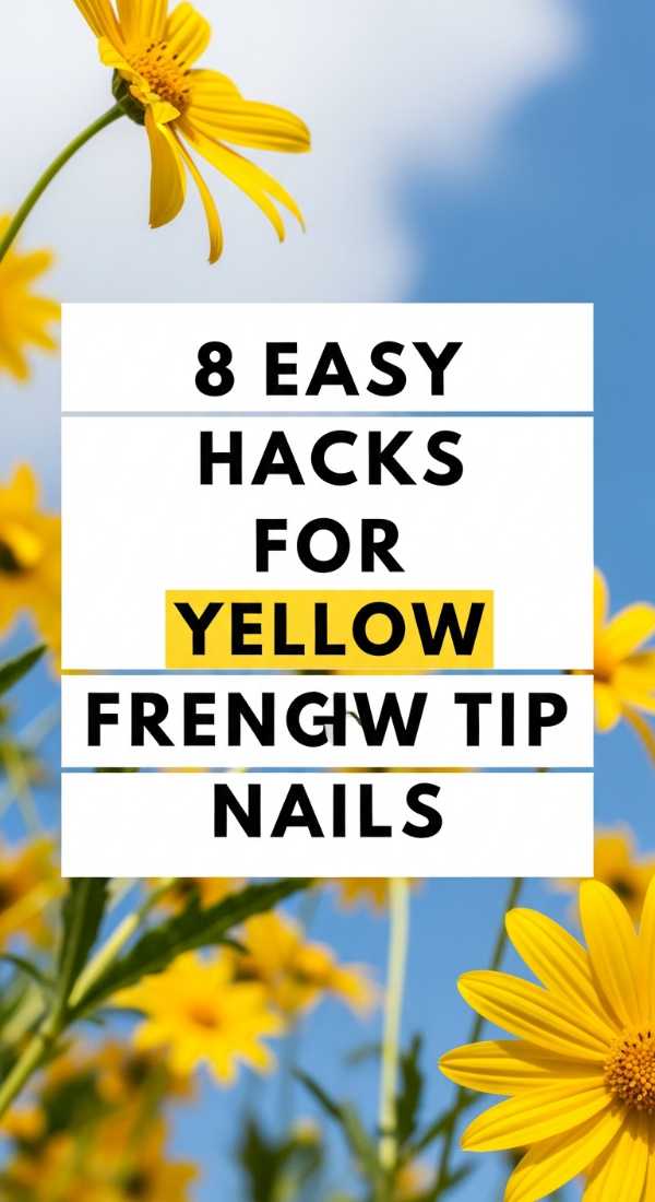 8 Easy Hacks For Yellow French Tip Nails 69ea029e3f2c9