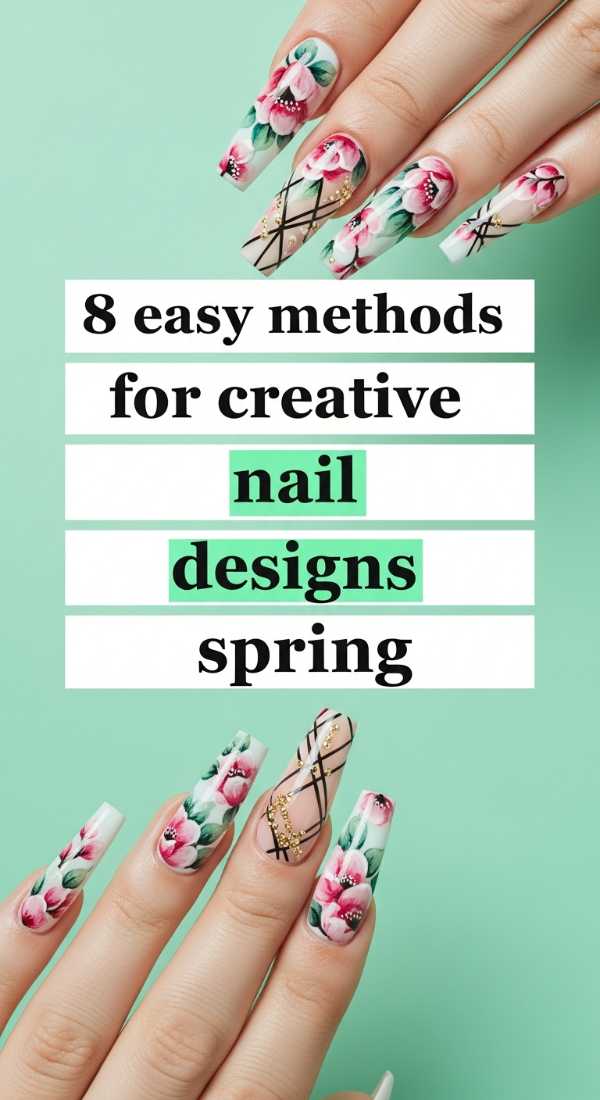 8 Easy Methods For Creative Nail Designs Spring 69e3c1c947fe8