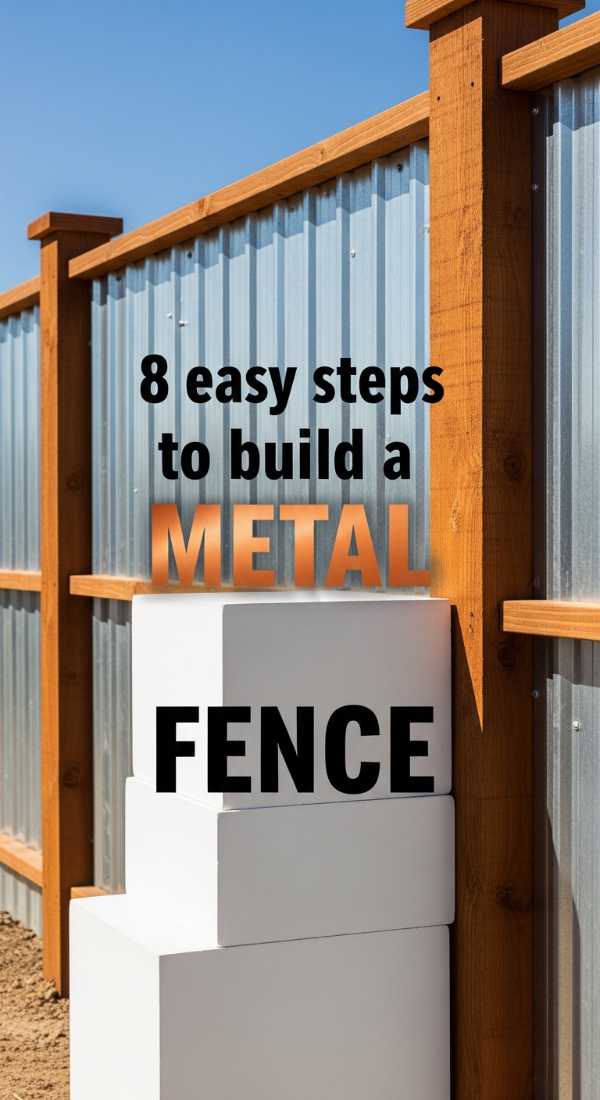 8 Easy Steps To Build A Corrugated Metal Fence 69ee5bc9649dc