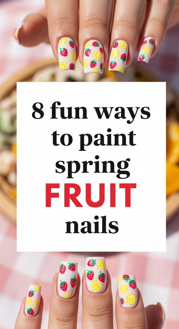 8 Fun Ways To Paint Spring Fruit Nails 69e6616fc0a49