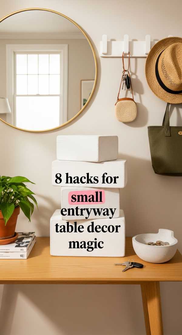 8 Hacks For Small Entryway Table Decor Magic 69f1b1dec4a36