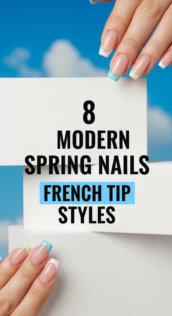 8 Modern Spring Nails French Tip Styles 69df1d4c7f668