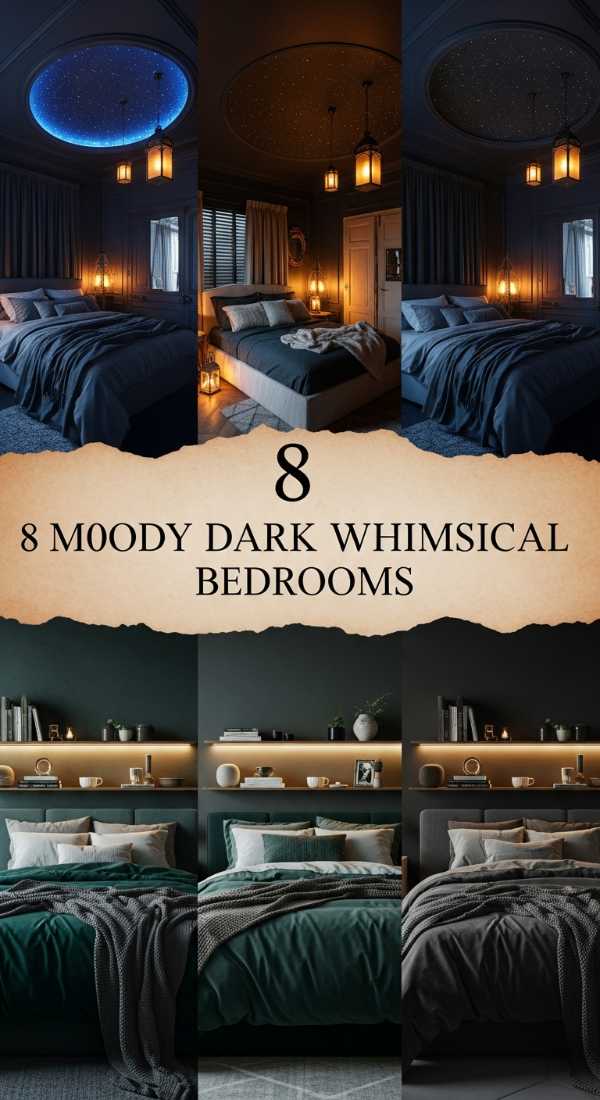 8 Moody Dark Whimsical Bedrooms 69f26b36b19f3