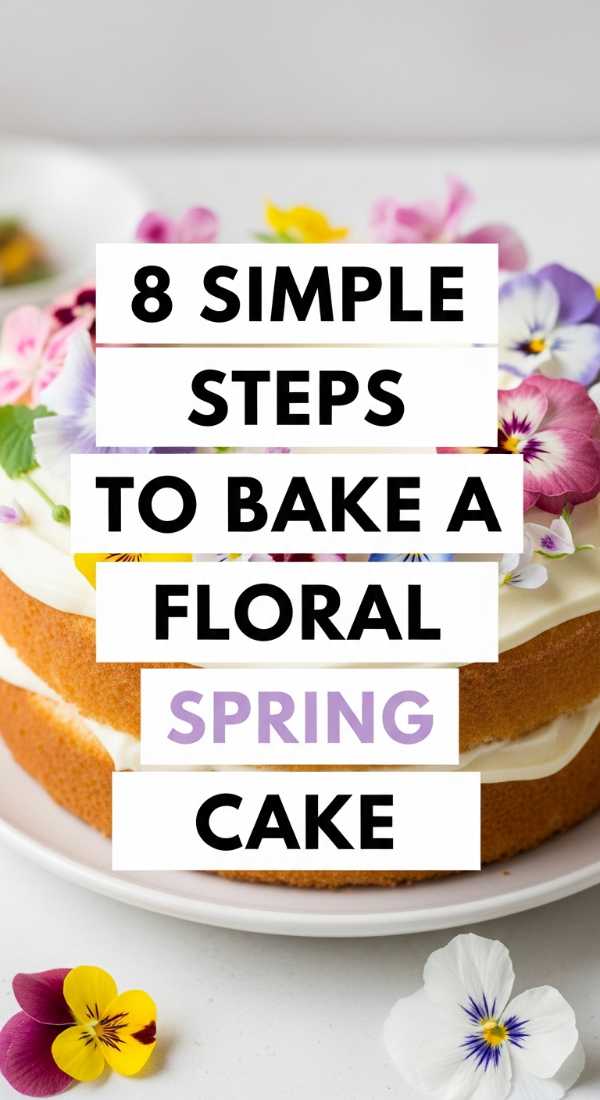 8 Simple Steps To Bake A Floral Spring Cake 69e70ad49e1bf