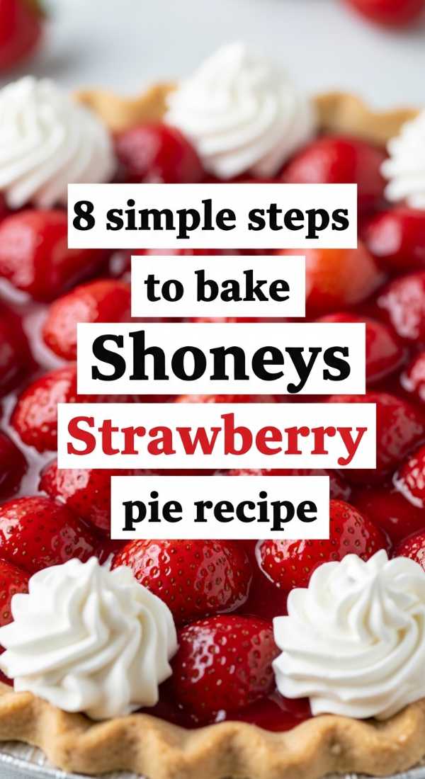 8 Simple Steps To Bake Shoneys Strawberry Pie Recipe 69e9b5668ee85