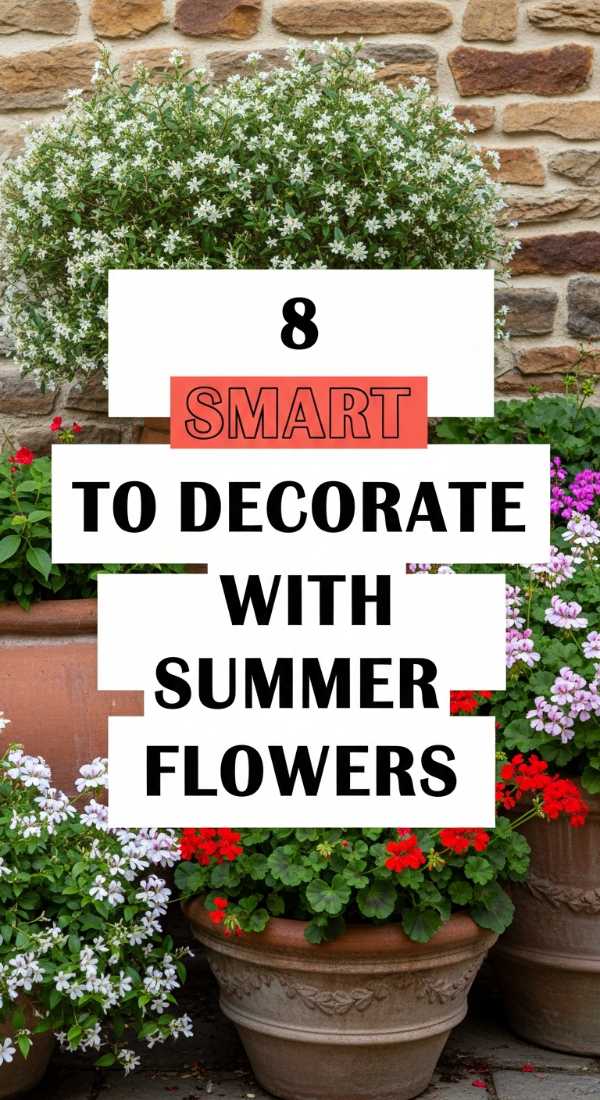 8 Smart Ideas To Decorate With Summer Flowers 69ee54d866109