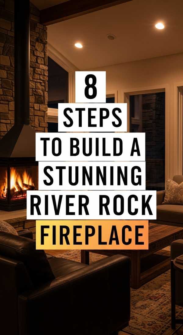 8 Steps To Build A Stunning River Rock Fireplace 69ee5bd238d95