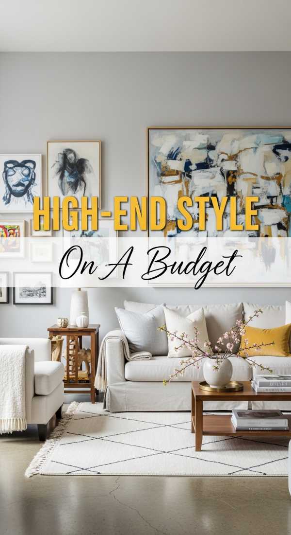 8 steps to create a high-end living room on a budget
