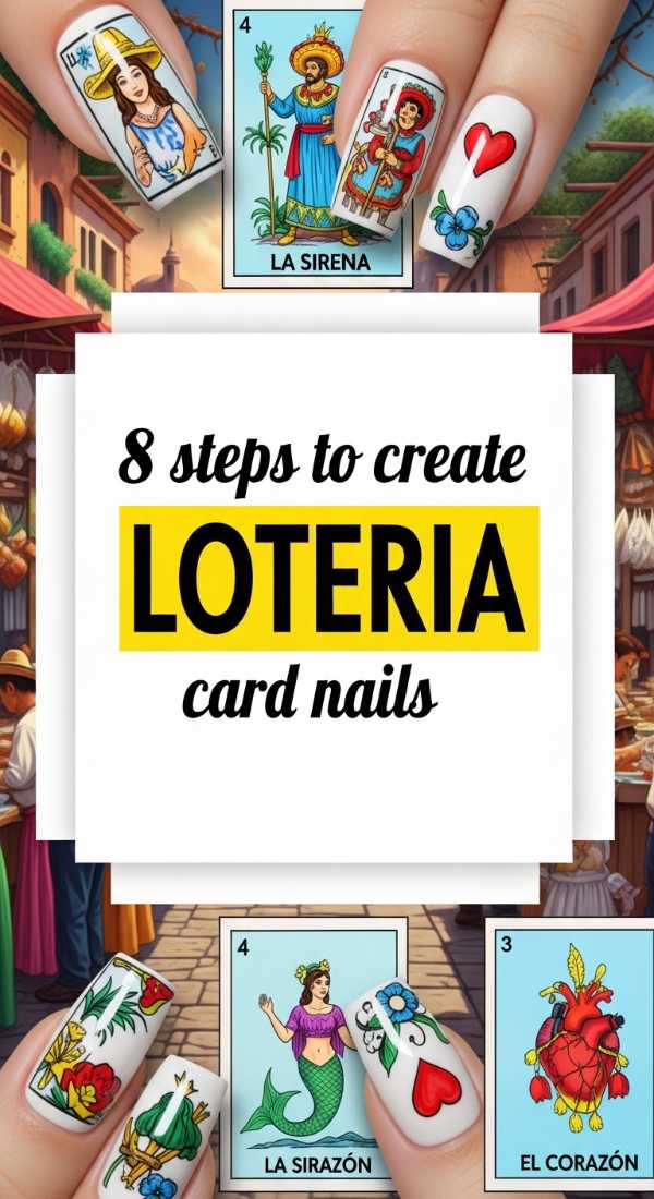 8 Steps To Create Loteria Card Nails 69ed0ab392227