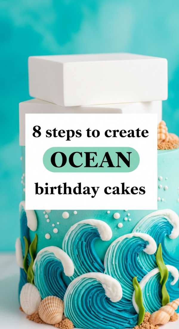 8 Steps To Create Ocean Birthday Cakes 69ef4b75cf3ba