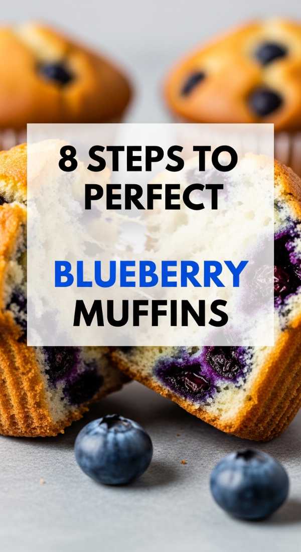 8 Steps To Perfect Blueberry Muffins 69e853e33f804