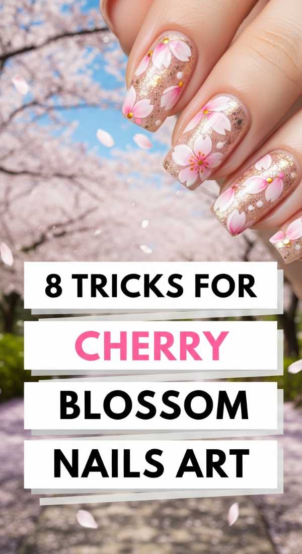 8 Tricks For Cherry Blossom Nails Art 69ef955278074