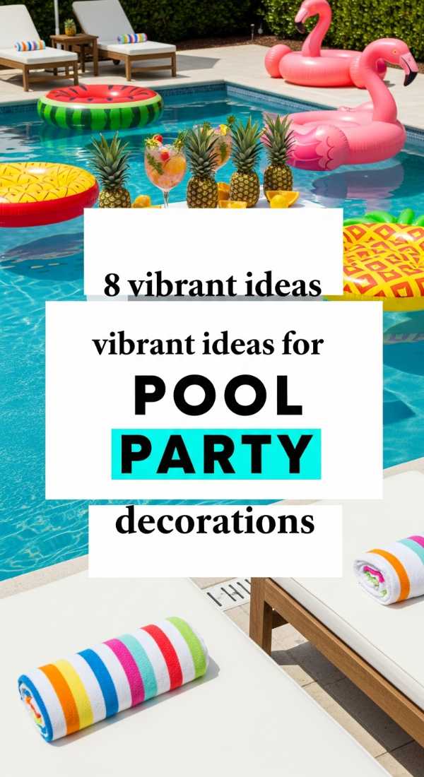 8 Vibrant Ideas For Pool Party Decorations 69e32c4d01afd