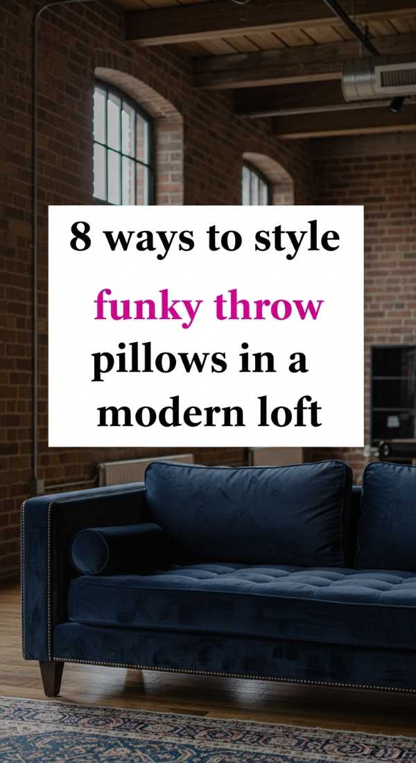 8 Ways To Style Funky Throw Pillows In A Modern Loft 69e649865721e
