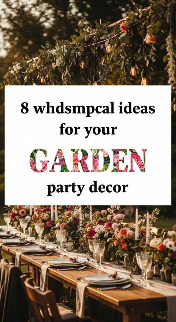 8 Whimsical Ideas For Your Garden Party Decor 69e60f56887ee