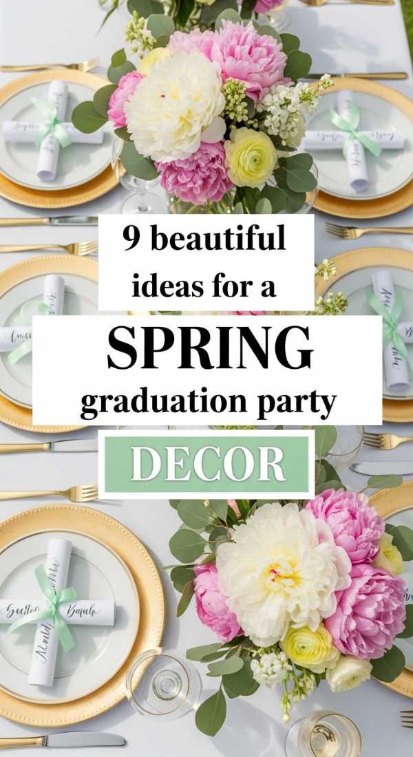 9 Beautiful Decor Ideas For A Spring Graduation Party 69e60f42d05f2