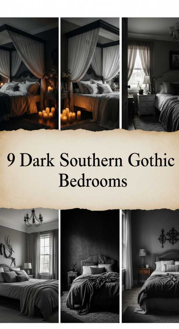 9 Dark Southern Gothic Bedrooms 69f26b40d9820