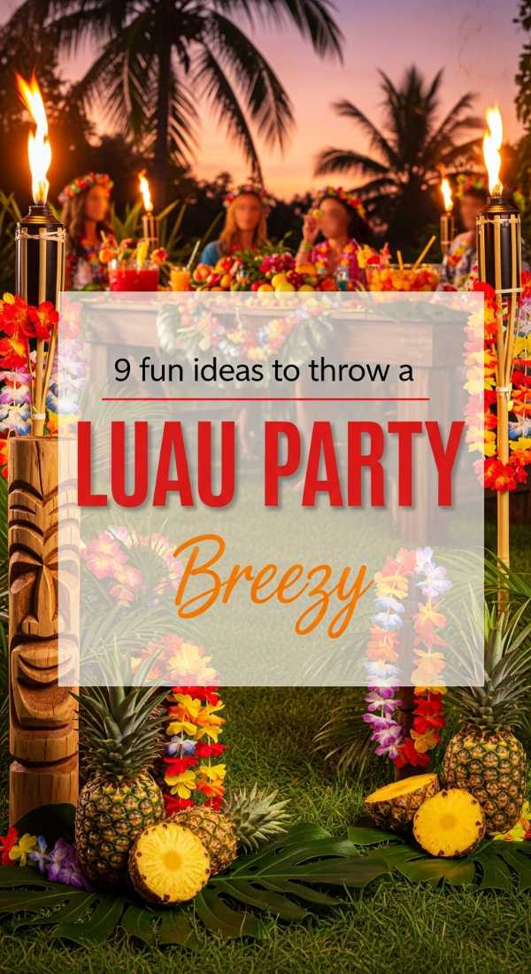 9 Fun Ideas To Throw A Breezy Backyard Luau 69ee4b523b6c7