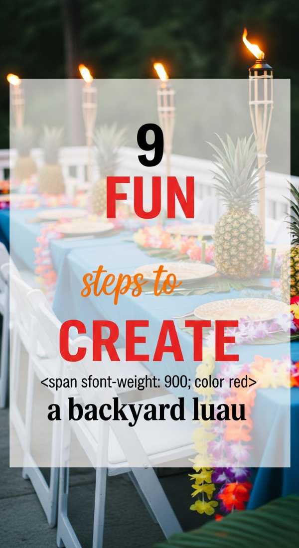 9 Fun Steps To Create A Backyard Luau 69ecac8dd74cf
